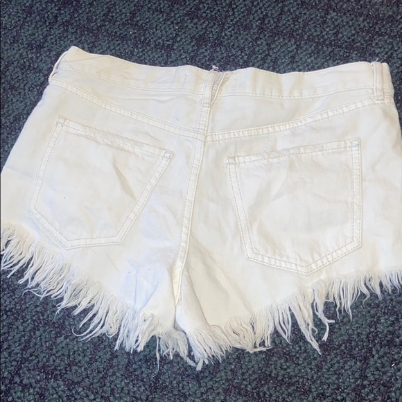 NWOT we the free white jean shorts - Picture 3 of 3